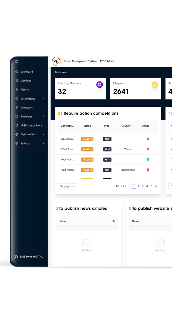 screen designs for teams and results bracket system